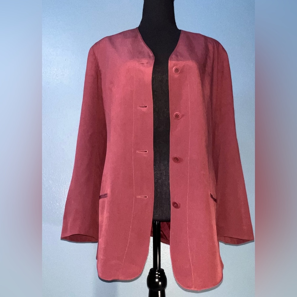 Ann Taylor 100% silk blazer